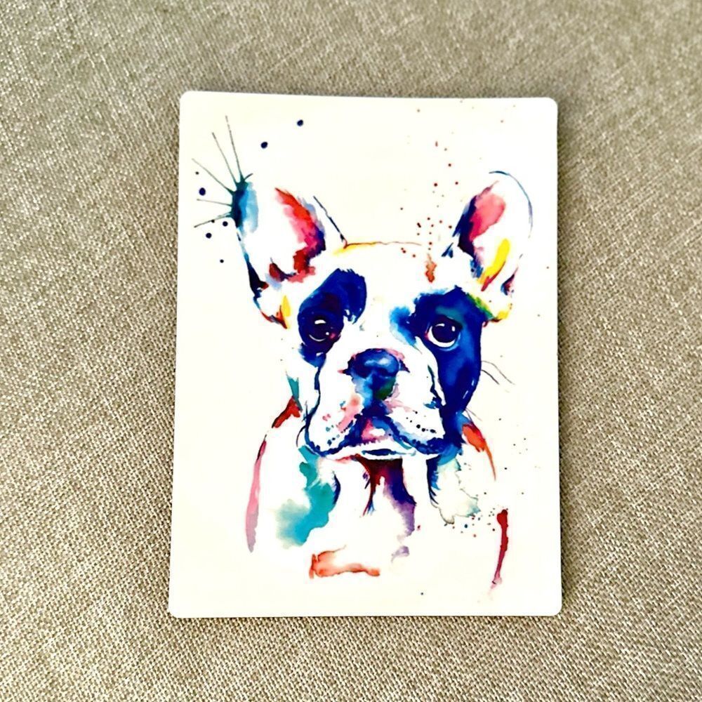 Watercolor French Bulldog Magnet